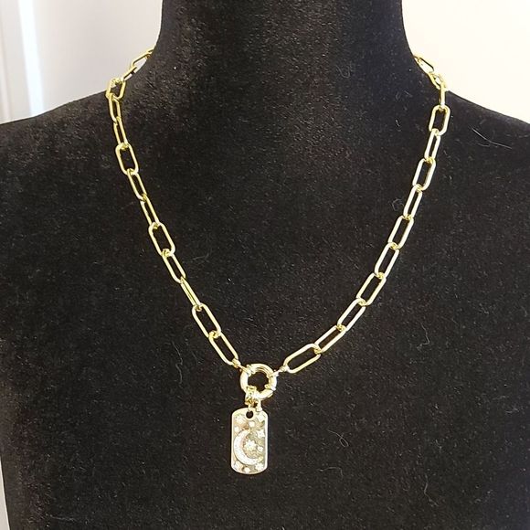 Mandala gold plate solar necklace - Picture 1 of 3